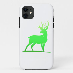 Green deer  silhouette design Case-Mate iPhone case