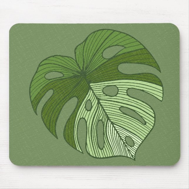 Green Denim Mouse Pad (Front)