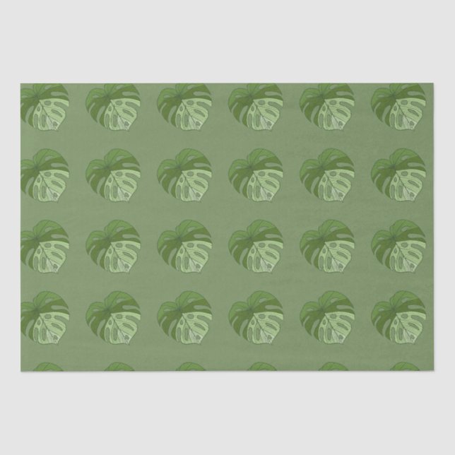 Green Denim Tissue Paper (Front)