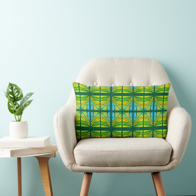 Green Desert Inspirations  Lumbar Cushion (Chair)
