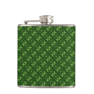 Green Design Hip Flask