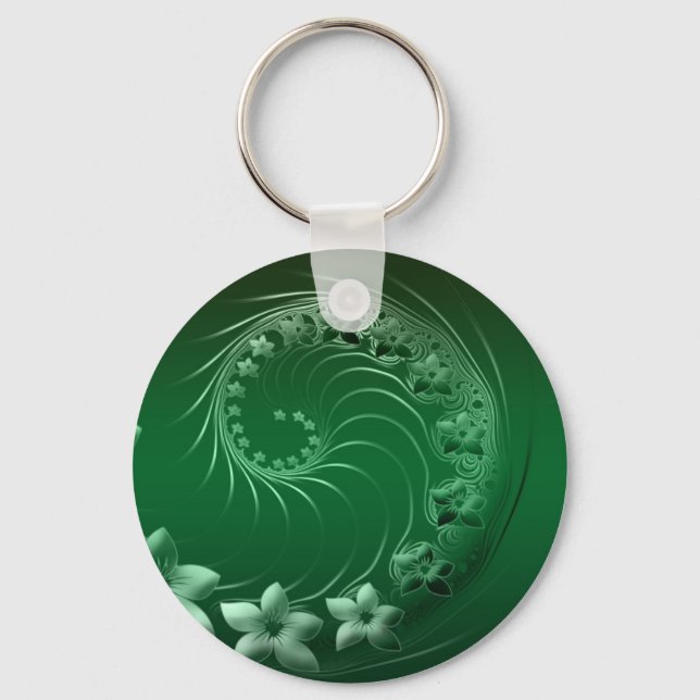 Green Design Party Destiny Celebration Key Ring (Front)