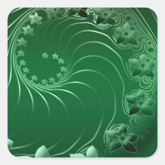 Green Design Party Destiny Celebration Square Sticker