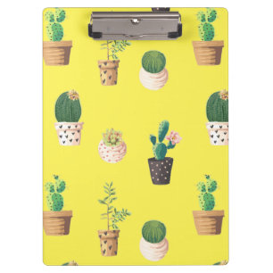 Green Dessert Succulent Cactus in Pots Clipboard