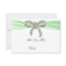 Green Diamond Bow Wedding Table Place Card