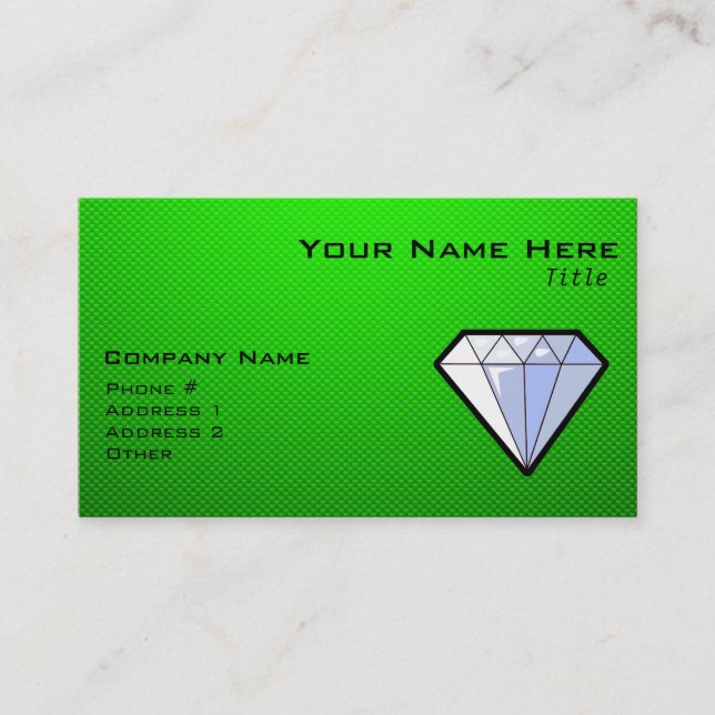 Green Diamond Business Card (Front)