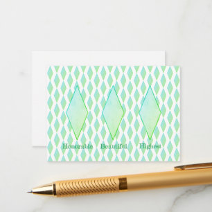 Green Diamond Enclosure Card
