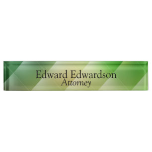 Green Diamond Nameplate