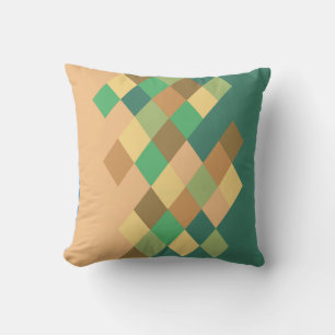 Green Diamonds Cushion