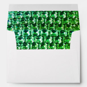 Green diamonds, green gemstones envelope