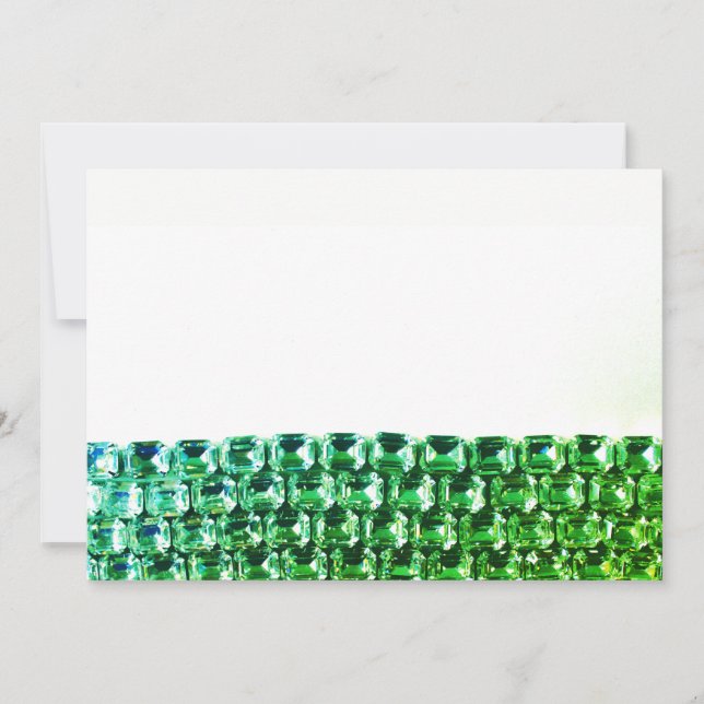 green diamonds Rhinestones (Front)