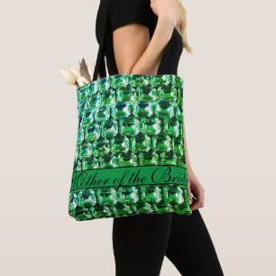 Green Diamonds, vintage green gemstone jewellery Tote Bag
