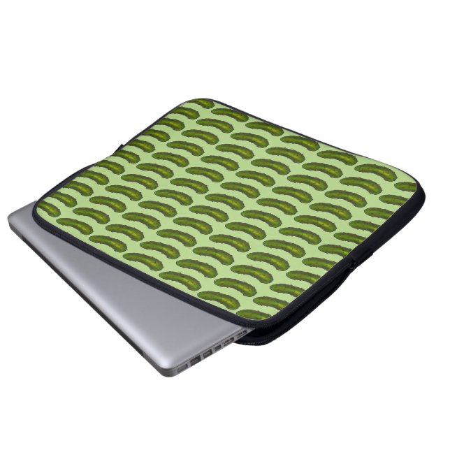 Green Dill Sour Pickle Pickles Foodie Kosher Deli Laptop Sleeve (Front Bottom)