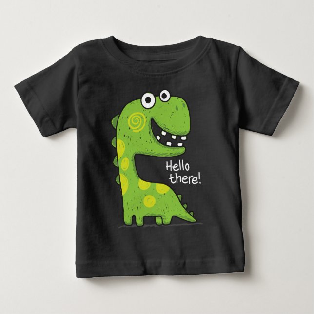 Green dino baby  T-Shirt (Front)