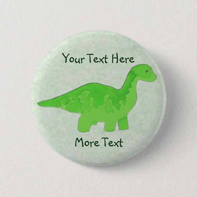 Green Dino Button (Front)