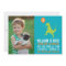 Green Dinosaur & Balloon Photo Birthday Invitation