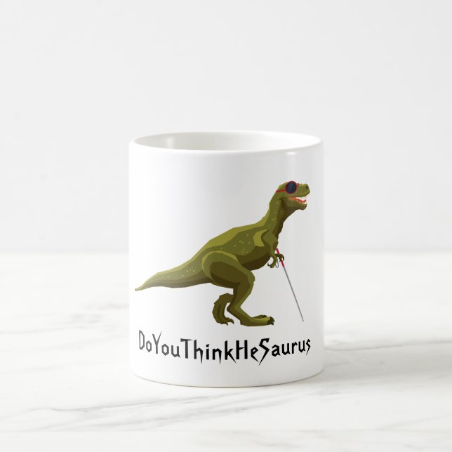 Green Dinosaur Coffee Mug (Center)