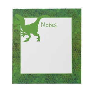 Green Dinosaur Hide  Notepad
