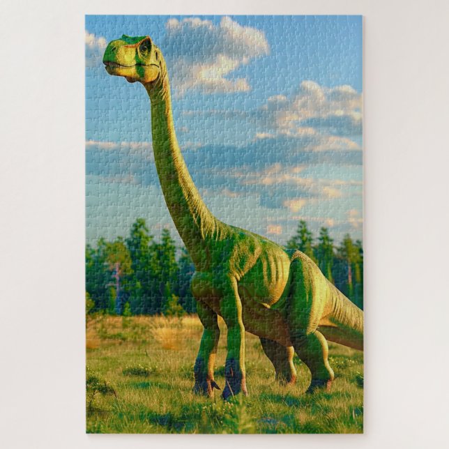 Green Dinosaur Jigsaw Puzzle (Vertical)