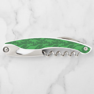 Green Dinosaur Pattern Corkscrew
