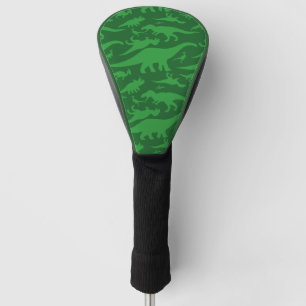 Green Dinosaur Pattern Golf Head Cover