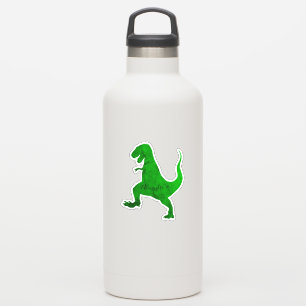 green dinosaur personalized your name sticker