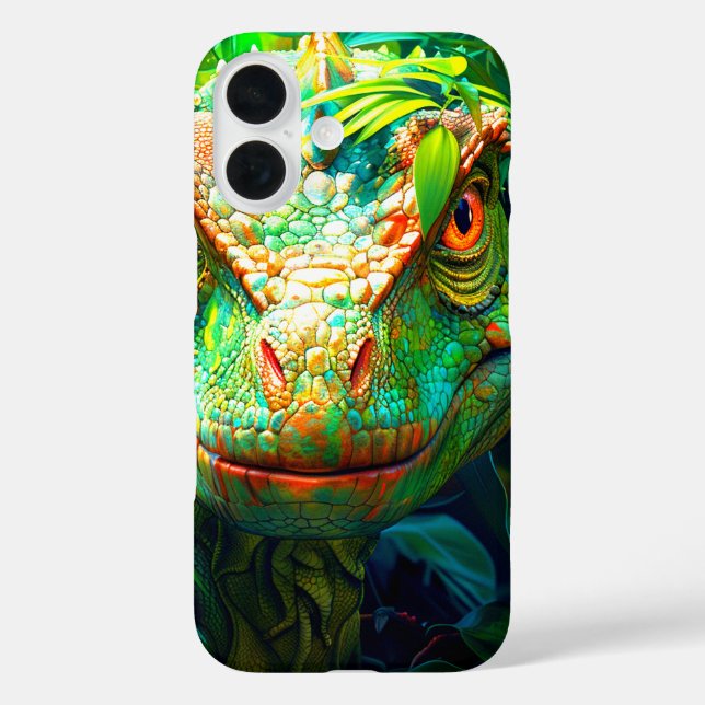Green Dinosaur Phone Case (Back)