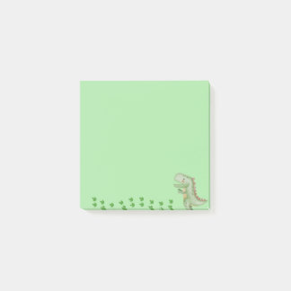 Green Dinosaur Post-it notes, sticky notes