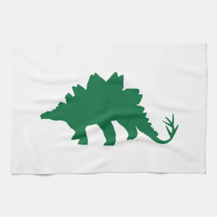 Green Dinosaur Tea Towel