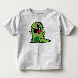 Green Dinosaur toddler dress T-Shirt