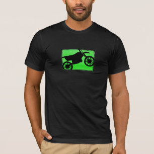 Green Dirt Bike Silhouette TShirt