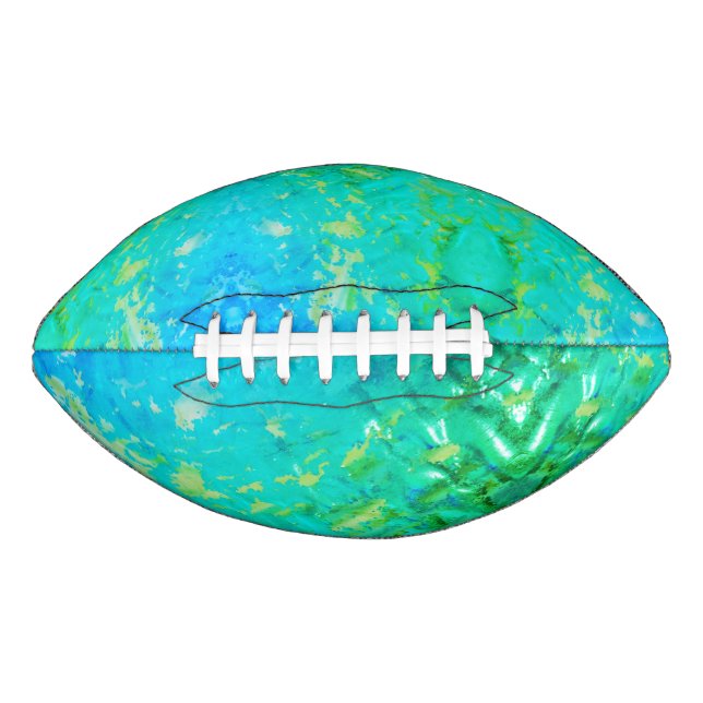 Green Distressed Look Football (Front)