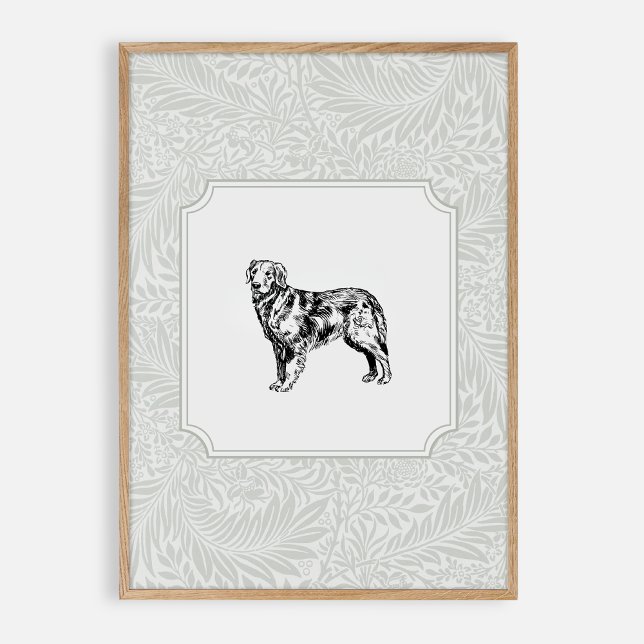 Green dog nursery vintage room  poster (Creator Uploaded)