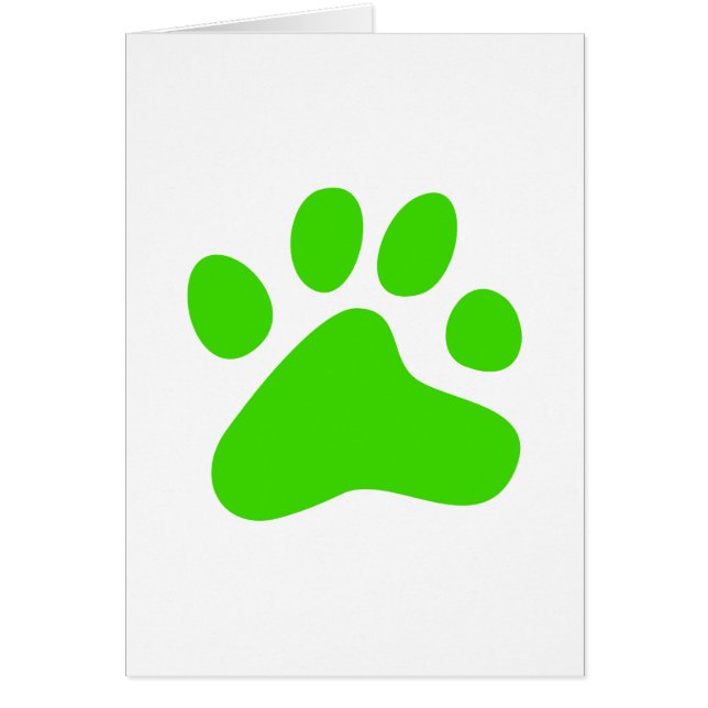 Green Dog Paw (Front)