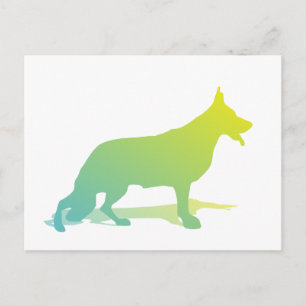 Green Dog Postcard
