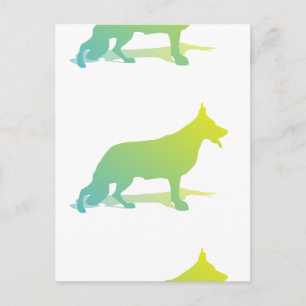 Green Dog Postcard