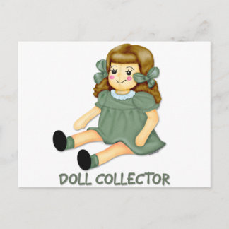 Green Doll Postcard