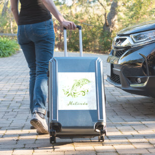 Green Dolphin Vinyl Sticker