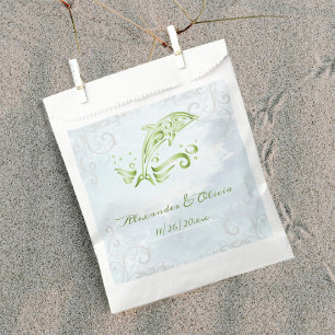 Green Dolphin Wedding Favour Bags