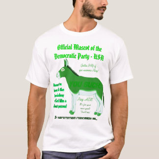 Green-Donkey: Official Democratic Party Mascot T-Shirt