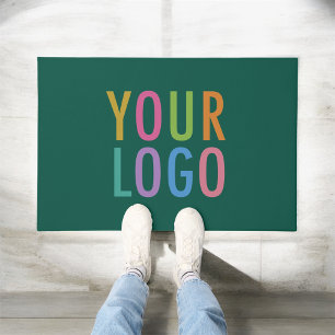 Green Door Mat Custom Logo Floor Mat Personalised
