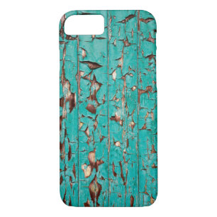 Green door with peeling paint Case-Mate iPhone case