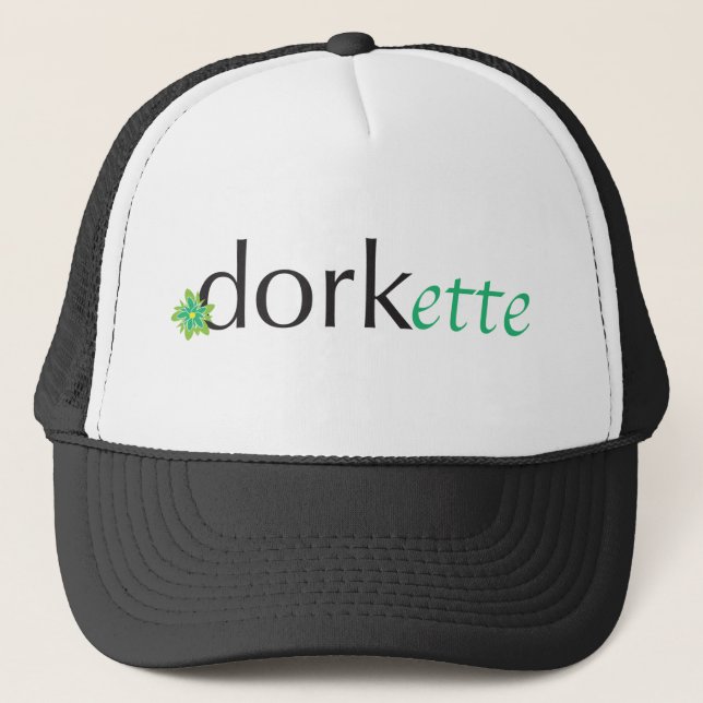 Green Dorkette Trucker Hat (Front)