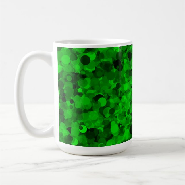 Green Dot 15oz Mug (Left)