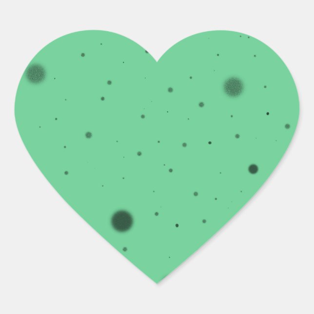 Green Dot Chaos Heart Sticker (Front)