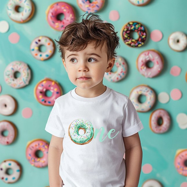  Green Doughnut Birthday Toddler T-Shirt (Creator Uploaded)