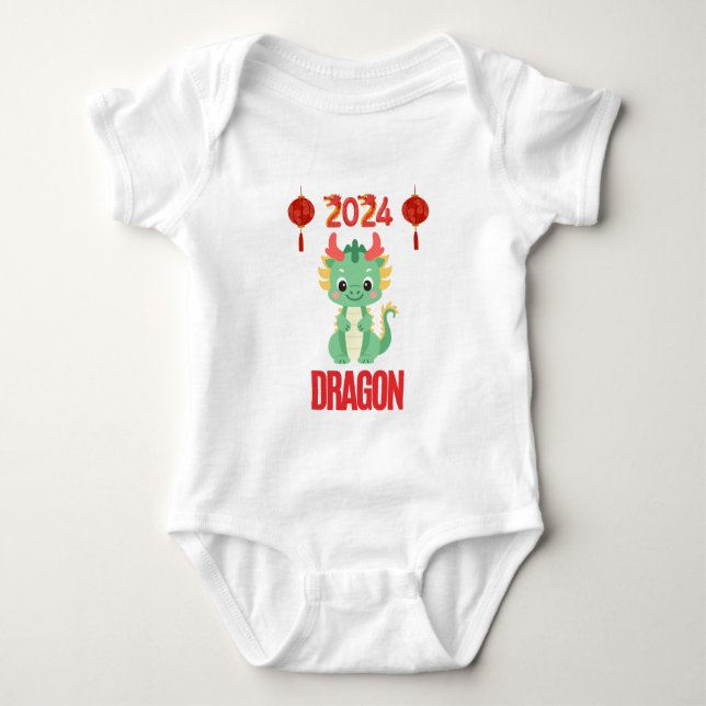 Green Dragon 2024 Baby Bodysuit (Front)