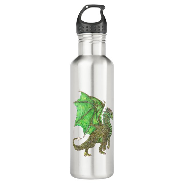 Green dragon 710 ml water bottle (Front)
