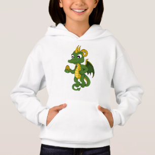 Green dragon  cartoon  Hoodie