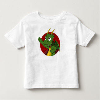 Green dragon  cartoon toddler t-shirt